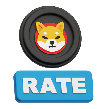 Shiba Inu Rate  3D Icon