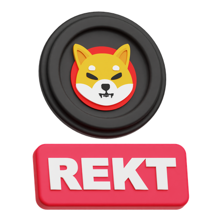Shiba inu rekt  3D Icon
