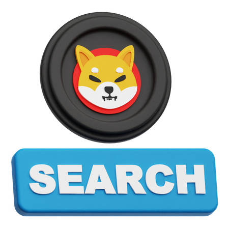 Shiba Inu Search  3D Icon