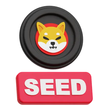 Shiba Inu Seed  3D Icon