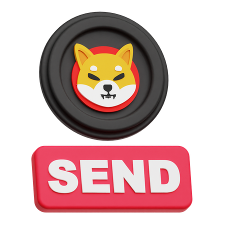 Shiba Inu Send  3D Icon