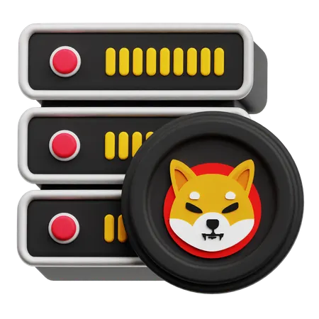 Shiba Inu Server  3D Icon