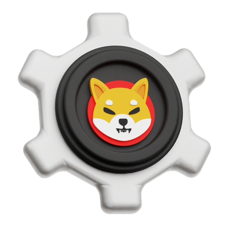 Shiba Inu Setting  3D Icon