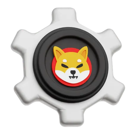 Shiba Inu Setting  3D Icon