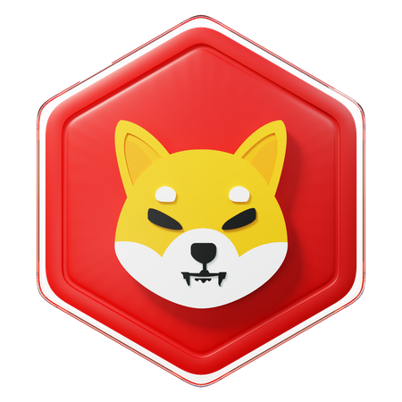 Shiba Inu (SHIB) Badge  3D Icon