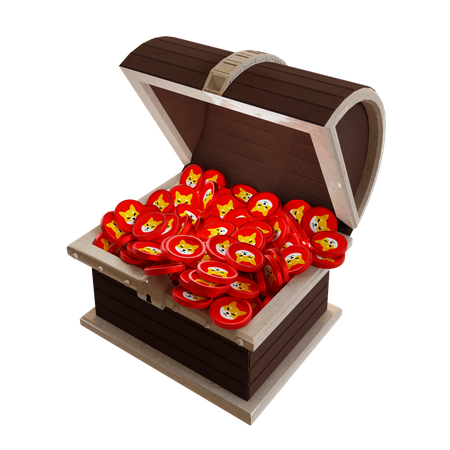 Shiba Inu (SHIB) Treasure Chest  3D Icon