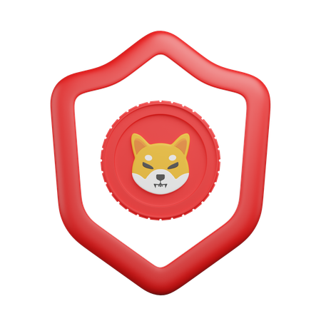 Shiba Inu Shield  3D Icon