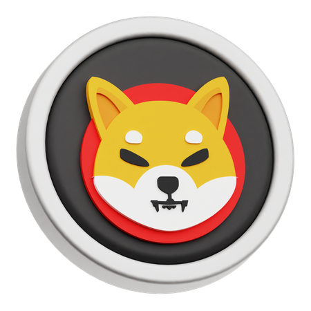 Shiba Inu Token  3D Icon