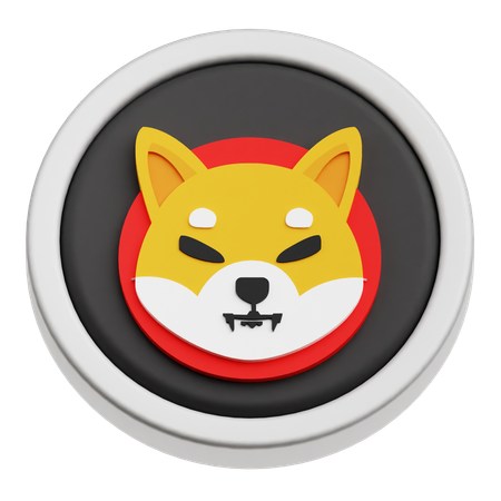 Shiba Inu Token  3D Icon