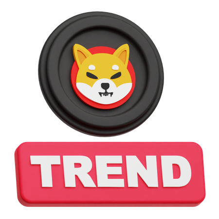 Shiba Inu Trend  3D Icon