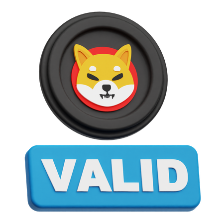 Shiba Inu Valid  3D Icon
