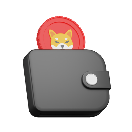 Shiba Inu Wallet  3D Icon