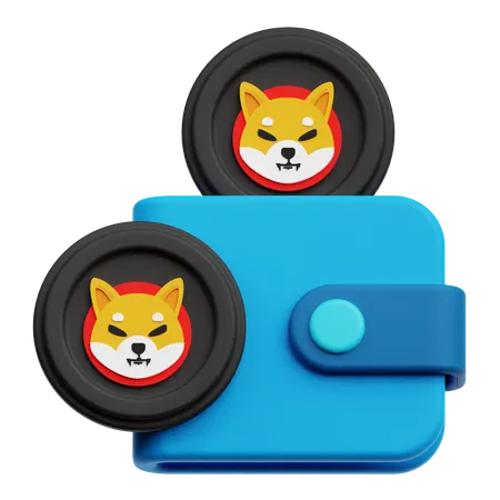 Shiba Inu Wallet  3D Icon
