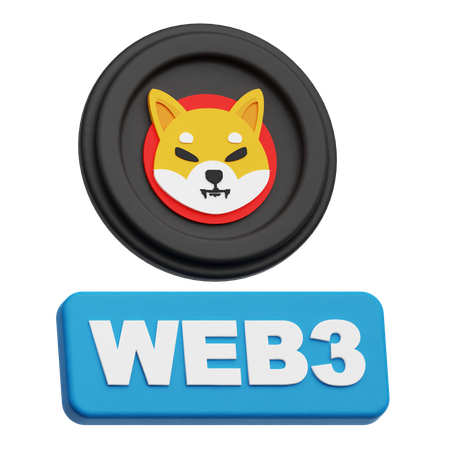 Shiba Inu Web 3  3D Icon