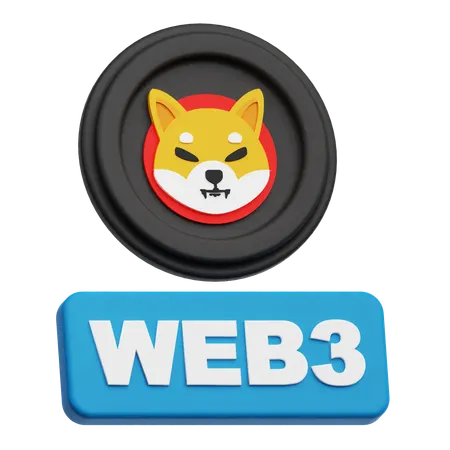 Shiba Inu Web 3  3D Icon