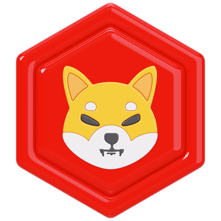 Shiba (SHIB) Badge  3D Icon