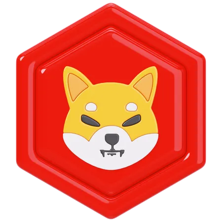 Shiba (SHIB) Badge  3D Icon