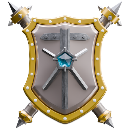 シールド  3D Icon