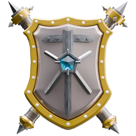 シールド  3D Icon