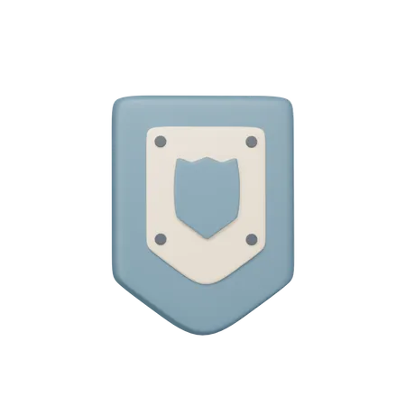 Protect Shield With Transparent Background 3D Icon
