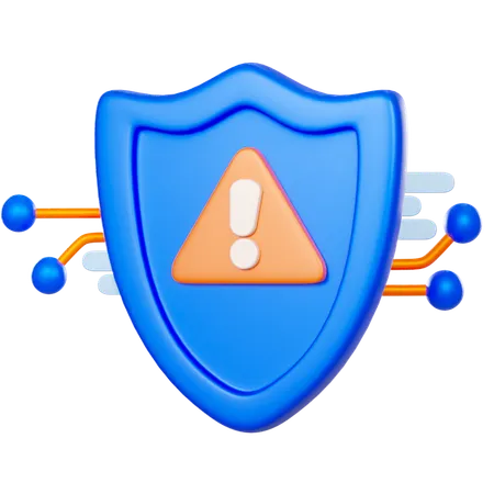 Shield Alert  3D Icon