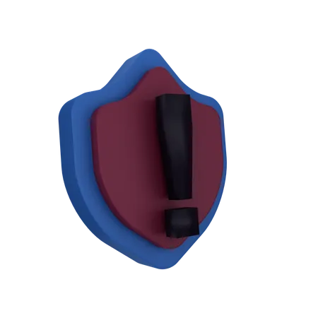 Shield Alert  3D Icon