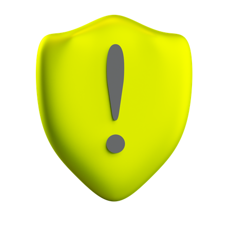 Shield Alert  3D Icon