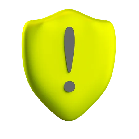 Shield Alert  3D Icon