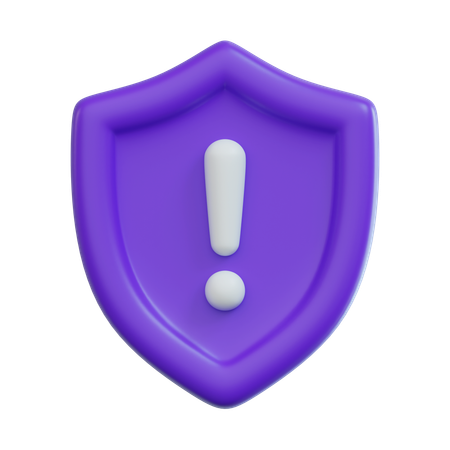 Shield Alert  3D Icon