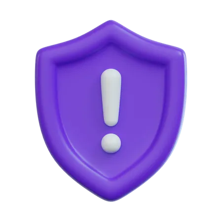 Shield Alert  3D Icon