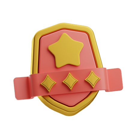 Shield Badge  3D Icon