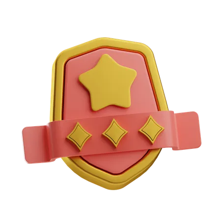 Shield Badge  3D Icon