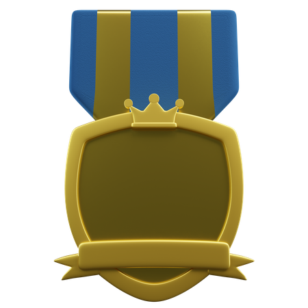 Shield Badge  3D Illustration