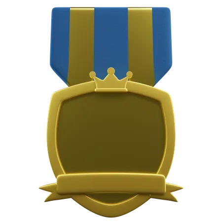 Shield Badge  3D Illustration