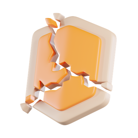 Shield Breaks  3D Icon
