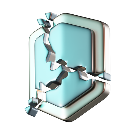 Shield Breaks  3D Icon