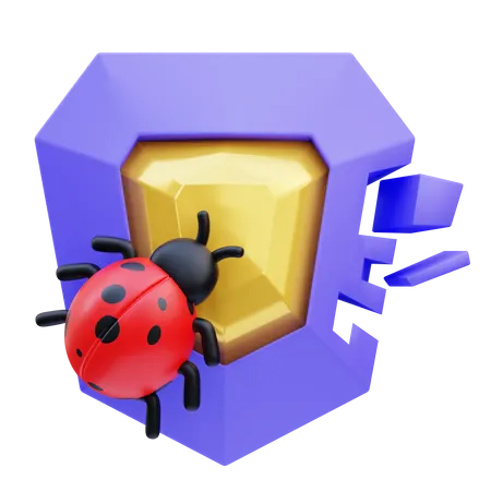 Shield broken  3D Icon