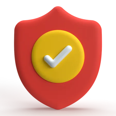 Shield Check  3D Icon
