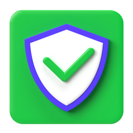 Vérification du bouclier  3D Icon