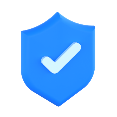 Shield Check  3D Icon