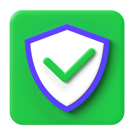 Shield Check  3D Icon