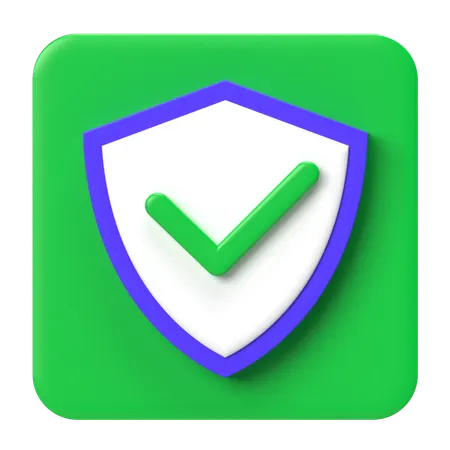 Shield Check  3D Icon