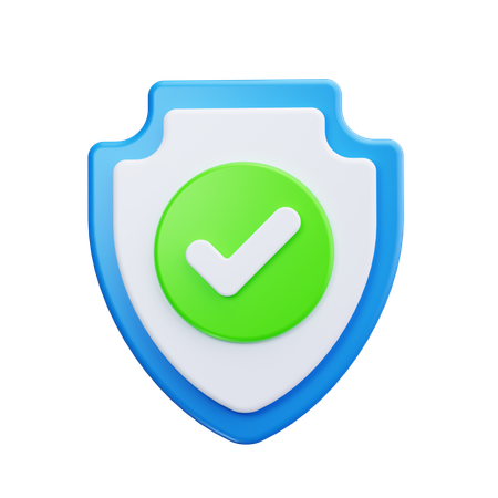 Shield Check  3D Icon