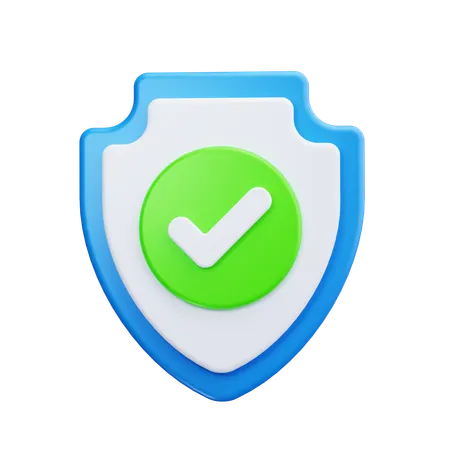 Shield Check  3D Icon