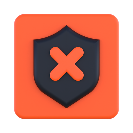 Shield Cross  3D Icon