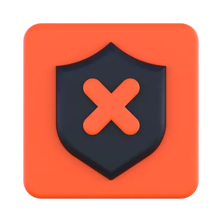 Shield Cross  3D Icon