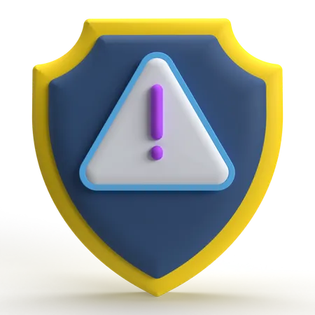 Shield Error  3D Icon