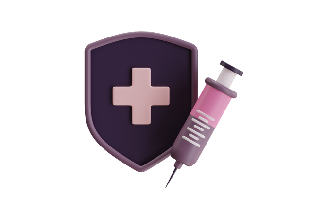 Shield Injection  3D Icon