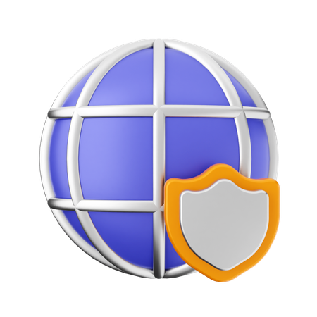 Shield Internet  3D Icon