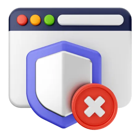 Shield Internet Security  3D Icon